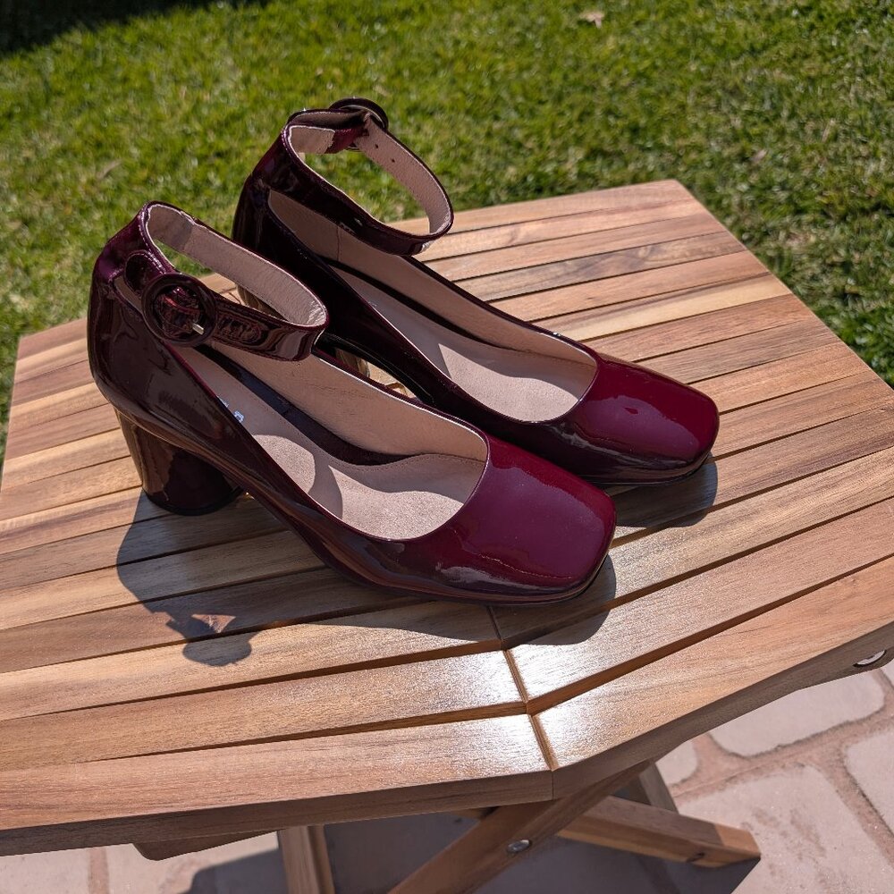 Silent D Patent Heels - Garey Chunky Heel